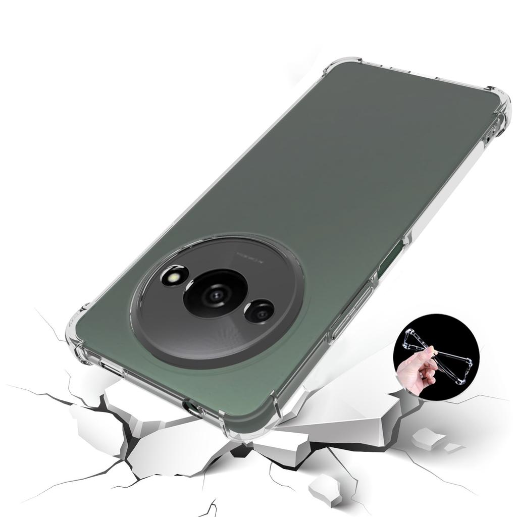 IDEWEI Pentru Xiaomi Redmi A3/Poco C61 4G Husă Transparentă Protector Telefon Airbag Husă Telefon TPU Moale