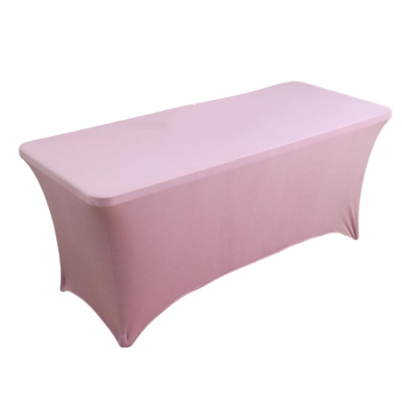 Height Stretch Rectangular Tablecloth Cocktail Table Cover Spandex Table Cloth X3UC