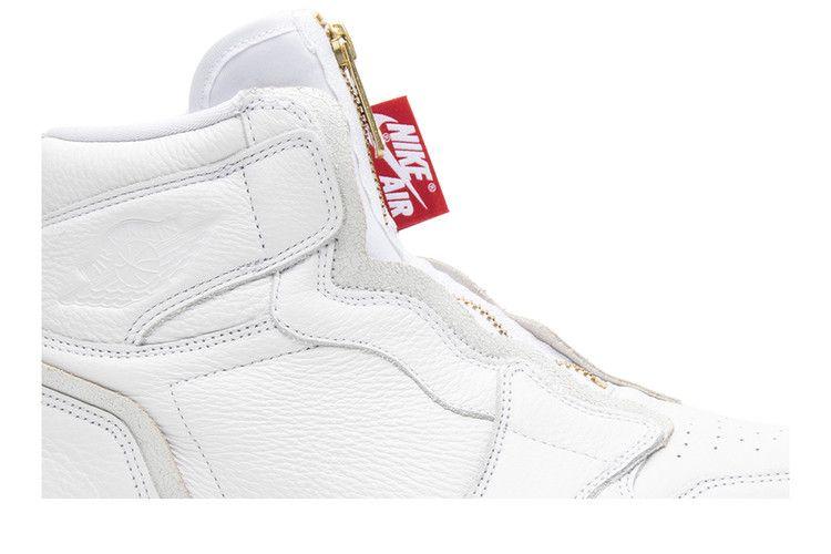 Women's Sneakers Nike Jordan 1 Retro High Zip White (Women's) White/White-University Red