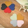 Heart-shaped Corner Page Marker Multicolor Reading Bookmarks Portable Leather Bookmark  Students