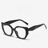 2022 Summer Fashion Designer Flat Top Eyewear Frame For Long Face Ladies