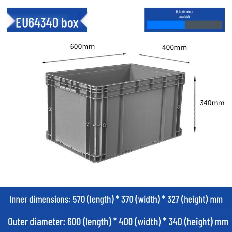 Large Rectangular Plastic Storage Box with Lid – Industrial Organizer & Tool Turnover Box