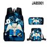 3D-Spiel Blox Fruits Schultasche Rucksack Umhängetasche Federmäppchen Rucksack Dreiteiliges Set