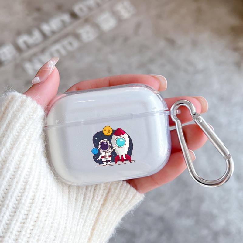Astronaut Silicone Case For Apple Airpods 1 or 2 Shockproof Cover For AirPods 3 Pro Pro2 Transparent Earphone Protector Capa Bag Airpods pro