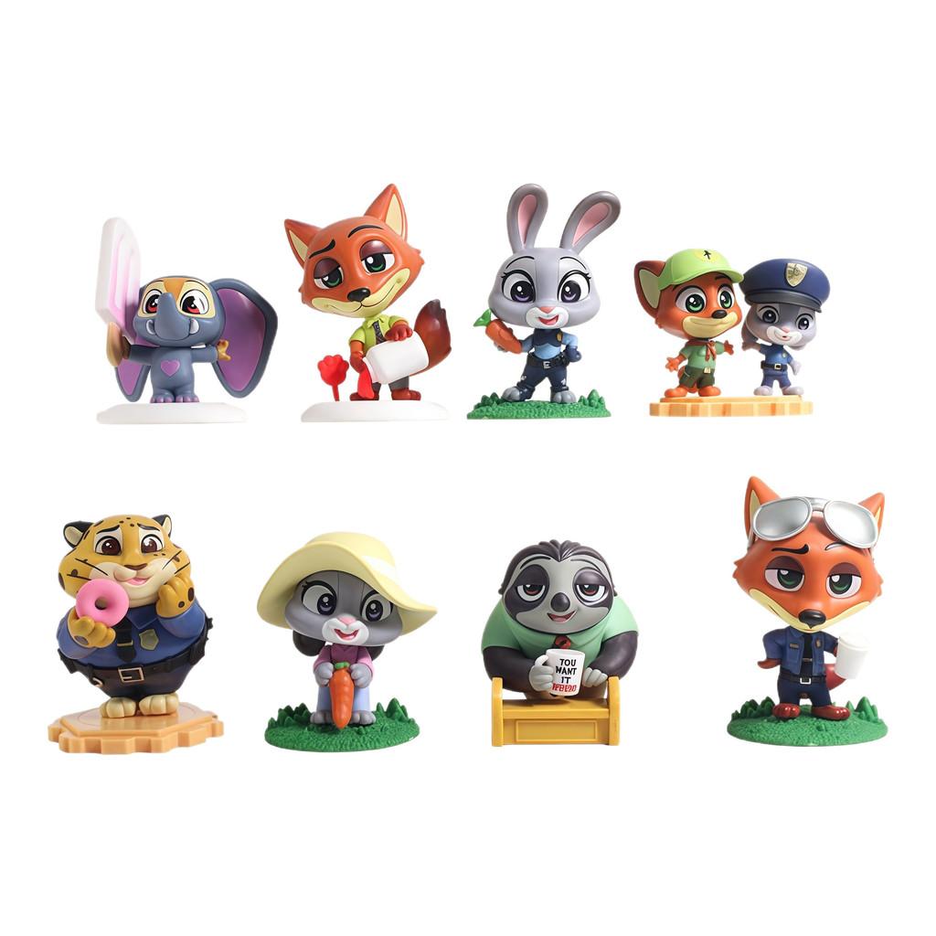 Zootopia Pvc Figurine Set With Collectible Characters For Kids And Fans