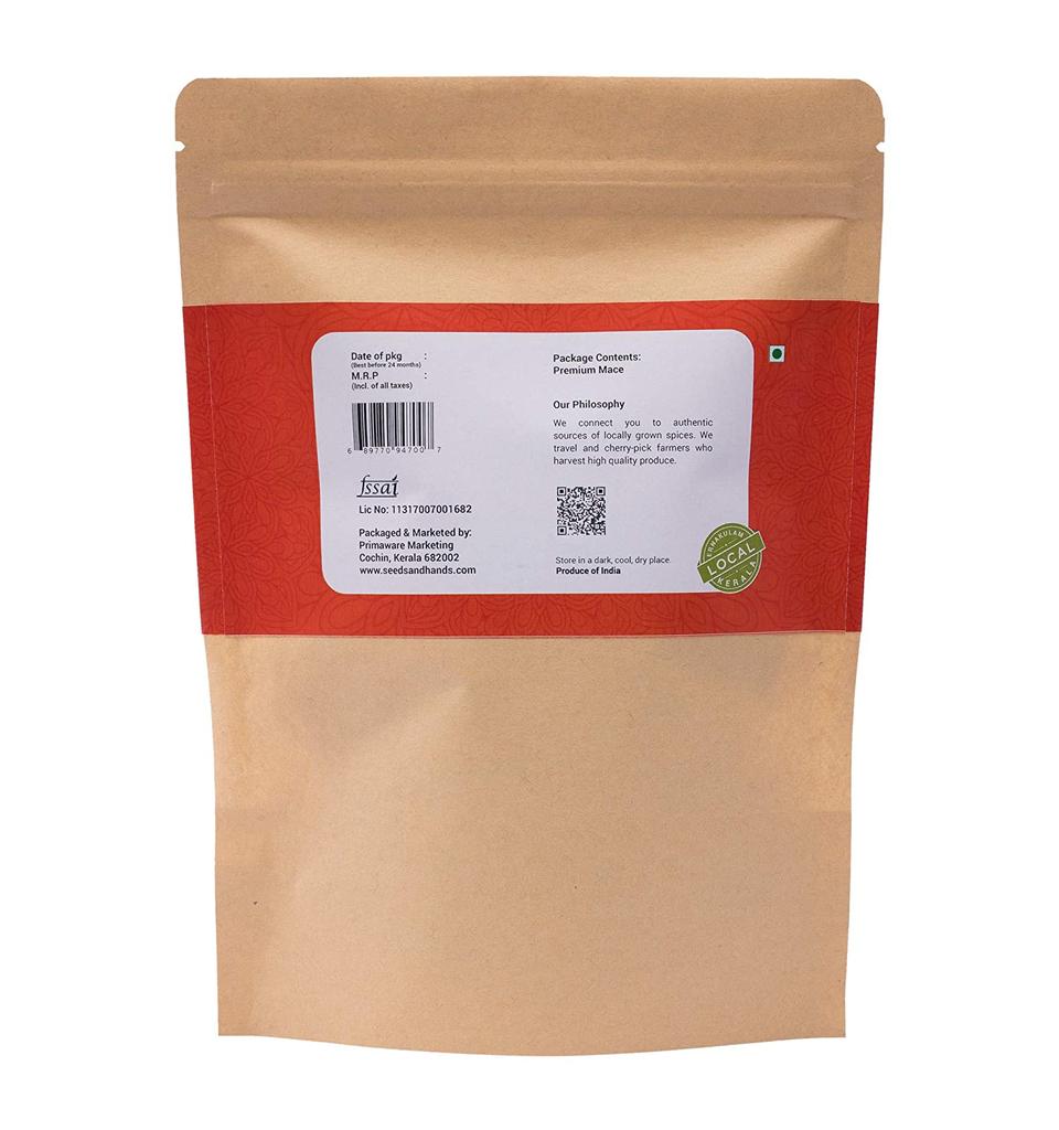 Macis (Nutmeg Husk) (50 G), Mace, Seeds and Hands