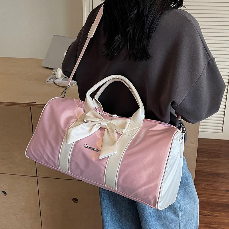Fitness-Tasche Trainings-Tasche Yoga Damen-Sporttasche Schwimm-Tanz-Tasche Nass- und Trockentrennung Separates Schuhfach Diagonaler Span Reise-Tasche