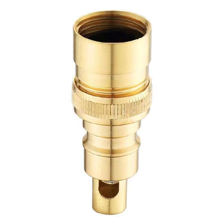

Corrosion Resistant Brass Water Adapters with Auto Shuts Off Automatic Water Flows Stoppers Suitable for Washing Machine бронзовый
