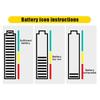 Black Portable Battery Capacity Indicator Compact Size Lithium Battery Level Tester Digital Display Battery Voltage Meter