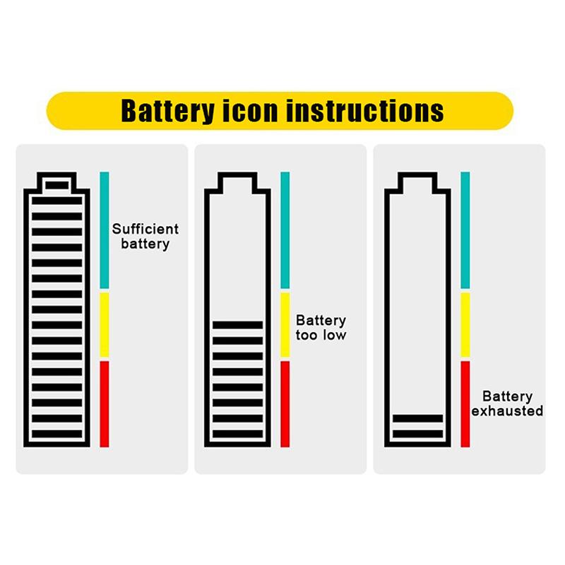 Black Portable Battery Capacity Indicator Compact Size Lithium Battery Level Tester Digital Display Battery Voltage Meter