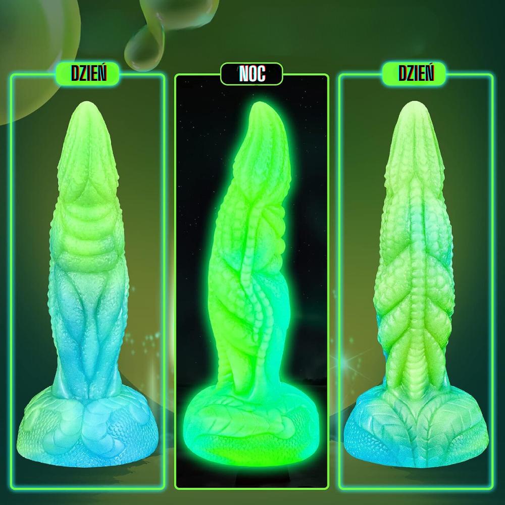 Dildo penis dragon glowing anal plug suction cup vagina anal hot fun