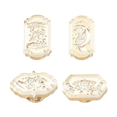 Wax Seal Stamp Head for Valentine Card Wedding Invitation Envelope, Exquisite Pattern Wax Seal Stamp Head