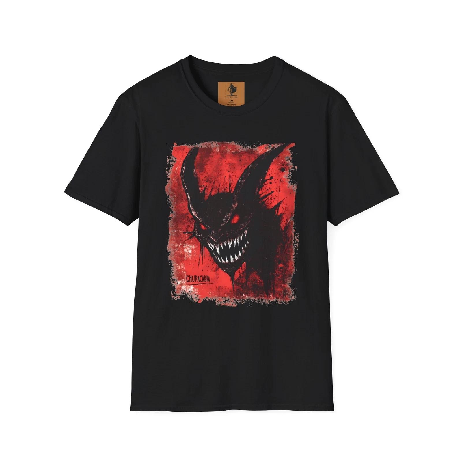 Chupacabra Beast T-Shirt, Cryptozoology Monster Tee, Creepy Cryptid Apparel XL