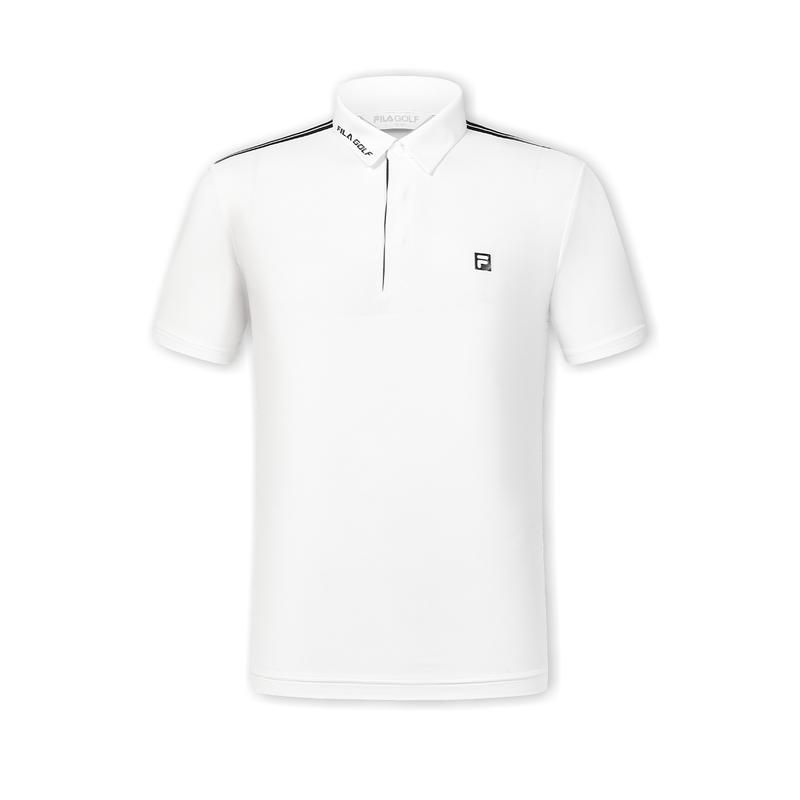 

New FILA Golf Series Polo Shirt Men s Jade White A61M425105FWT 180/100A/XL