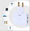 Wireless Socket Mini Slim Adapter Sockets, 180 Degrees Rotatable, EU Plug Converter, Multi-Plug, USA Extension, 3 In 1