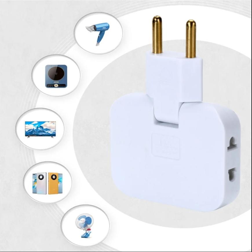 Wireless Socket Mini Slim Adapter Sockets, 180 Degrees Rotatable, EU Plug Converter, Multi-Plug, USA Extension, 3 In 1