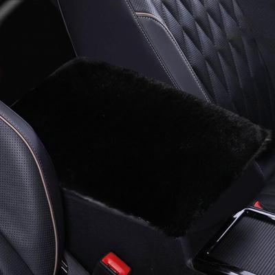 Car Armrest Cover Plush Armrest Decoration Vehicle Hand Rest Cushion For Car Interior Truck Vehicle SUV Trip Driving Daily