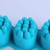 4 Cavities Oval Massage Soap Mold Massage Bar Silicone Molds For DIY Chocolate Cake Making Resin Arts Crafts Accessories Crafts
