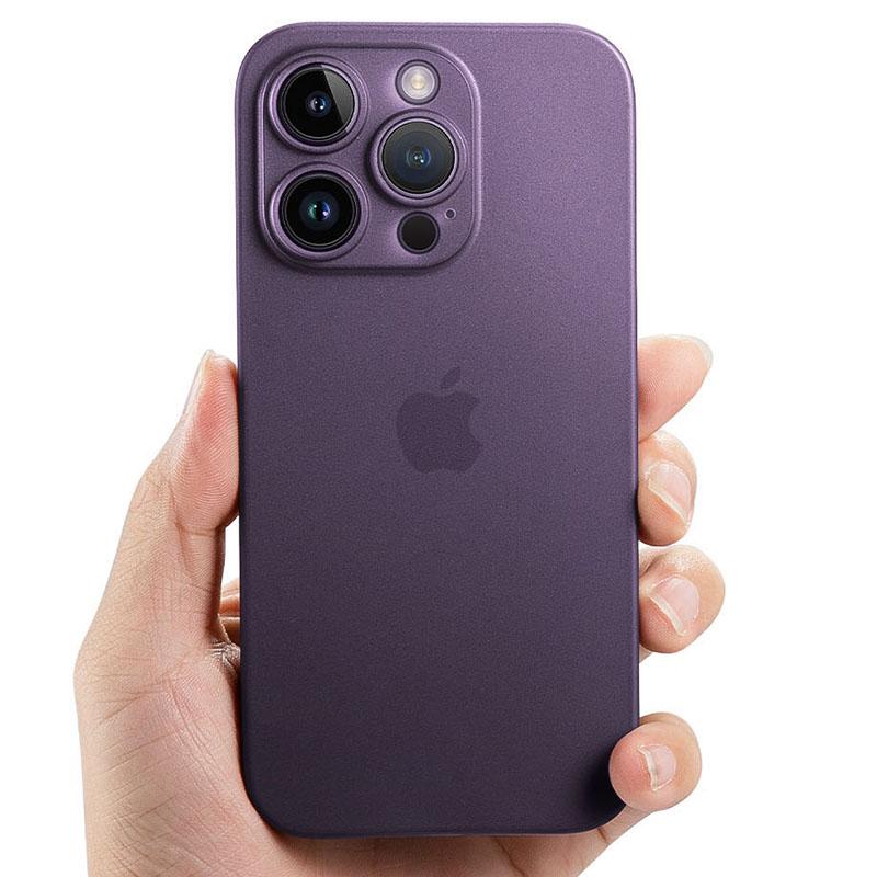 Coque arrière mate Ultra fine de 0.3mm, Coque souple transparente en PP dur pour iPhone 14 Plus 13 Mini Pro Max Apple 13P 14P