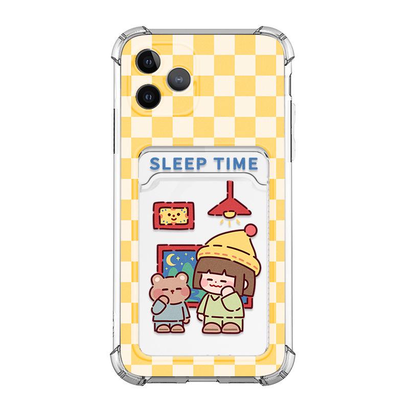 

Чехол Zhitai для iPhone 16 Pro: Подходит для Apple 14, квадратный чехол для наушников, AirPods 3, держатель для карт iPhone 7 Plus/8 Plus