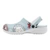 White Printed EVA Clogs for Women Men Breathable Lightweight Slip On Casual Footwear Soft Sole Summer Sandals Daily Walking