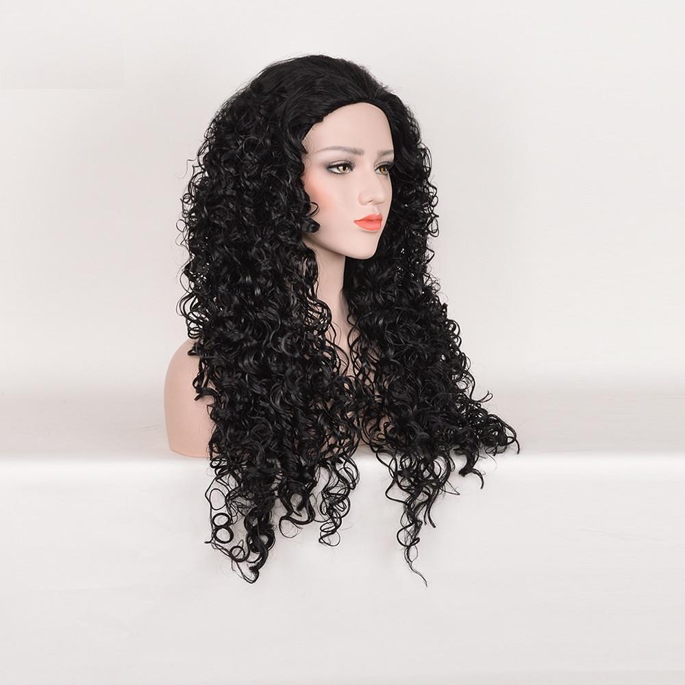 Atemberaubende Moana Maui Cosplay-Perücke mit luxuriösem schwarzem Afro-Kinky-Lockenhaar