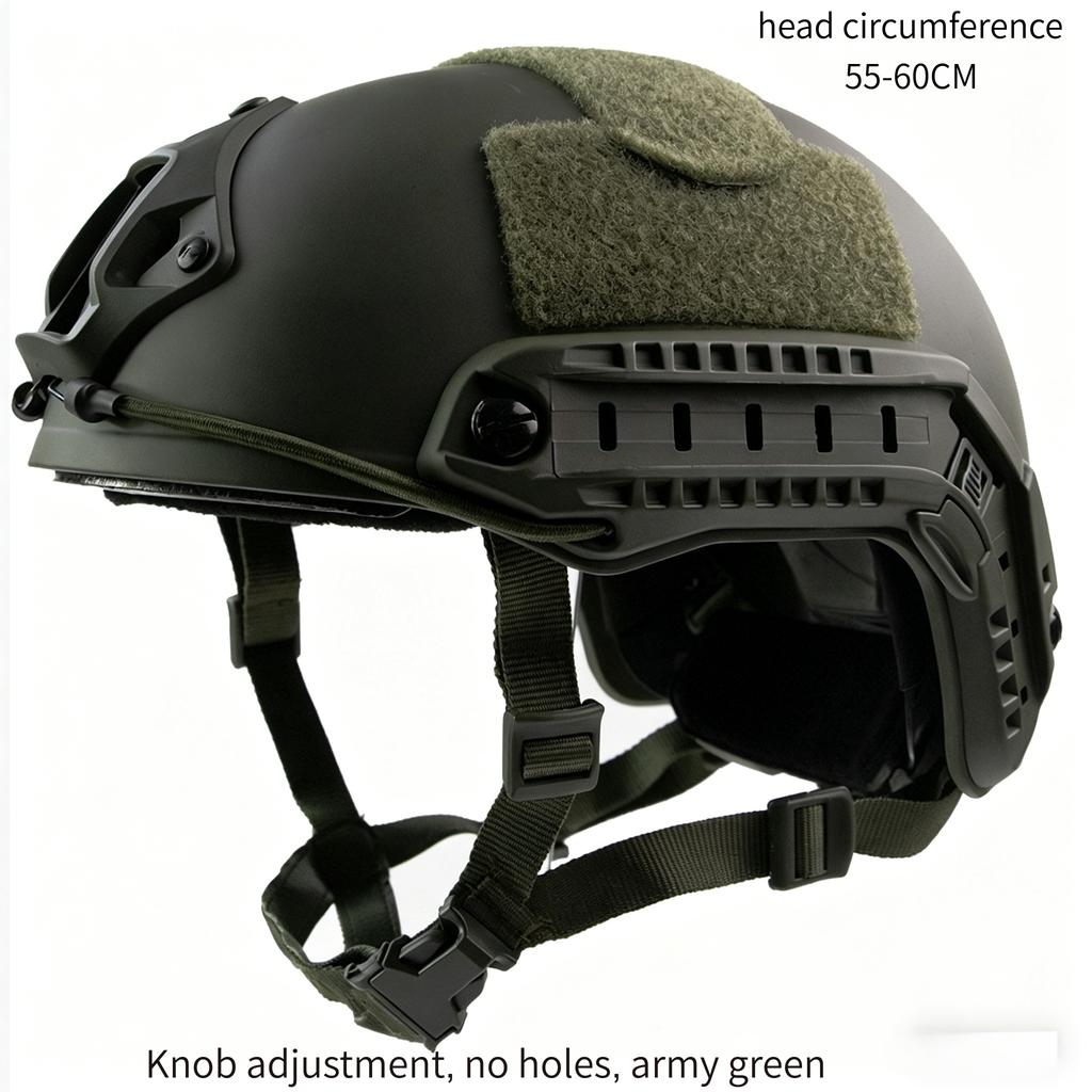 Fast Tactical Helmet, ABS Shell, Adjustable Suspension, 55-60cm Head Circumference, for CS Airsoft, Outdoor Training, Paintball & Cycling