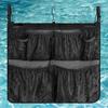 Pool Storage Bag with Mesh Pockets Above Ground Pool Storage Organizer Large Hanging Mesh Bag Attaches To Poolside and Fence
