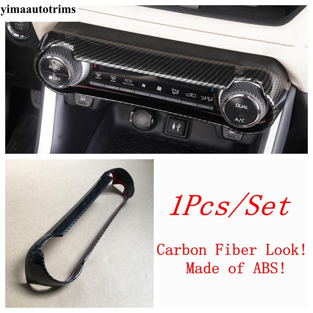 Moldura de Marco de Salpicadero / Cubierta de Faro / Soporte de Vaso de Agua / Elevalunas Para TOYOTA RAV4 RAV 4 XA50 - 2024 Accesorios de Fibra de Carbono