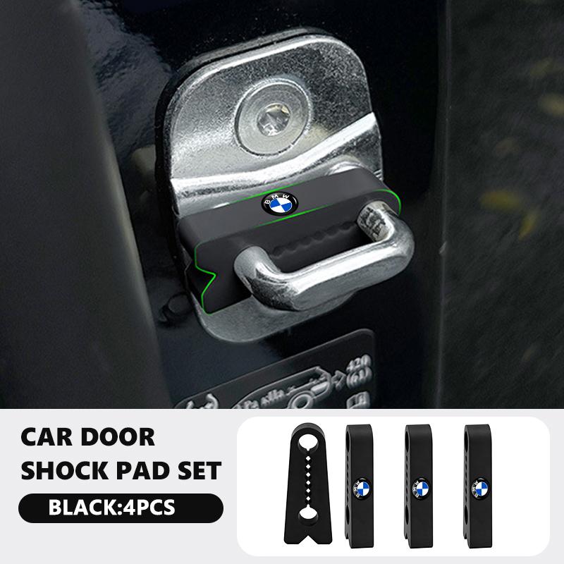 

4pcs Car Door Shock Absorber Lock Protector Silicone Latches Cover For BMW Performance X1 M3 M6 F01 F02 E34 E36 E60 F10 F20 X6
