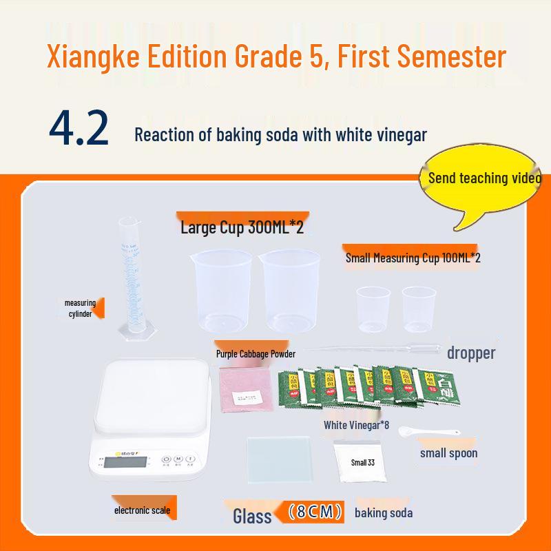 Xiangke 5th Grade Science Experiment Kit: Baking Soda & Vinegar Reaction
