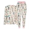 Chelsea Peers Womens/Ladies Tennis Dogs Recycled Polyester Pyjama Set