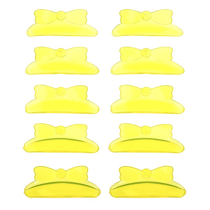 

5 Pairs Glue Free Bow Shape Silicone Eyelash Perm Rod Lash Lifting Lamination Pad 3D Lashes Extension Curler Accessories Tools жёлтый