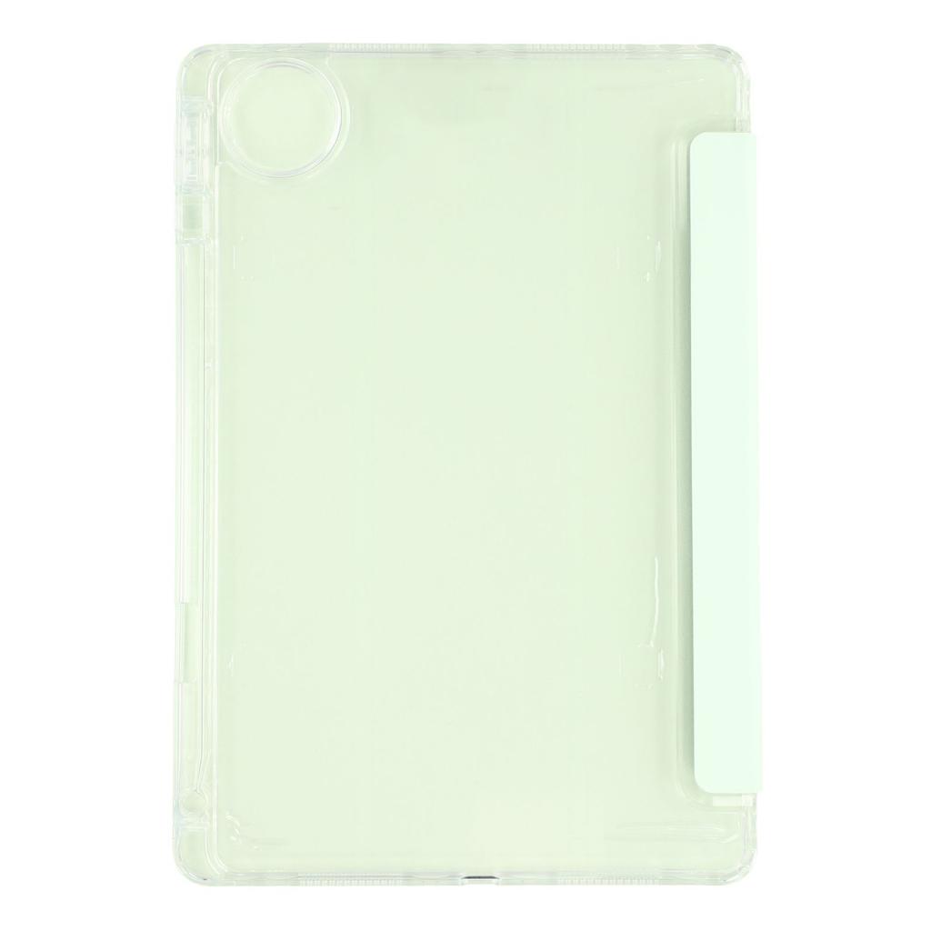 Für Honor Pad 10 Hülle Dreifach faltbarer Ständer Leder+TPU+Acryl Transparente Rückseite Tablet-Hülle