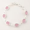 Rose Chalcedony Gemstone 925 Sterling Silver Jewelry Handmade Stylish Bracelet RB-5-9