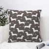 Dachshund Square Pillow Cases Dog Cushion Cover Novelty Decorative Pillowcover for Car 4545cm