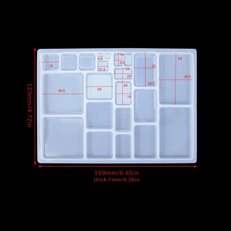 3D Patch Epoxy Resin Silicone Mold Geometry Heart Moon Earring Pendant Mould DIY Epoxy Resin Jewelry Craft Casting Silicone Mold