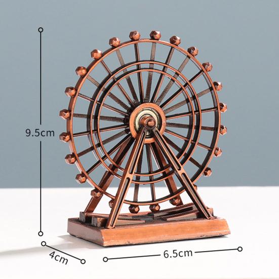 Retro The London Eye Creative Metal Ferris Wheel Ornament Home Desk Decor Gift