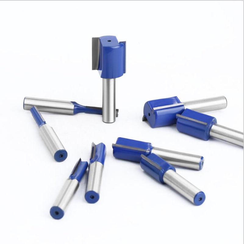 1pc 8mm haste reta bit carboneto de tungstênio flauta dupla roteador bits fresa para madeira ferramenta para trabalhar madeira
