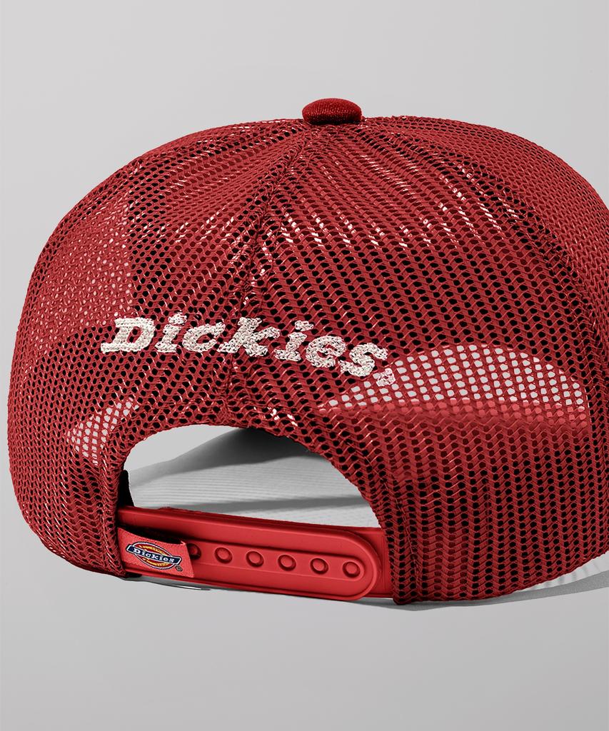 Dickies Tree Logo Trucker Mesh Cap Red