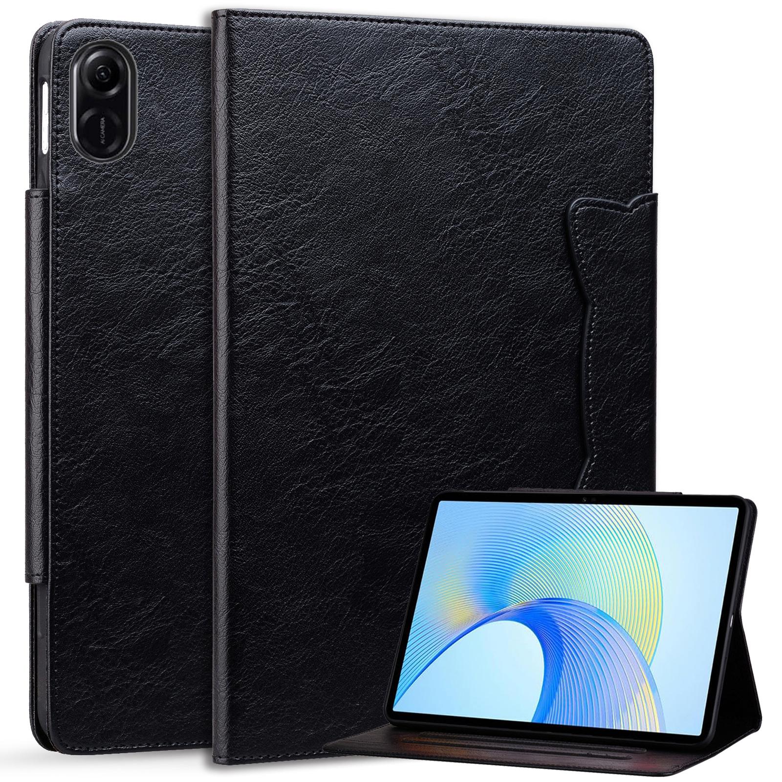 

For Honor Pad X8 Pro/Pad X9 Case Card Slot PU Leather Tablet Cover with Stand Black