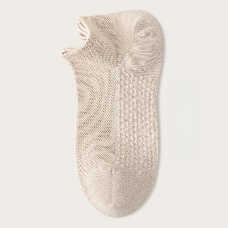 Female Spring and Summer Thin Cotton Mesh Breathable with Shallow Mouth Socks