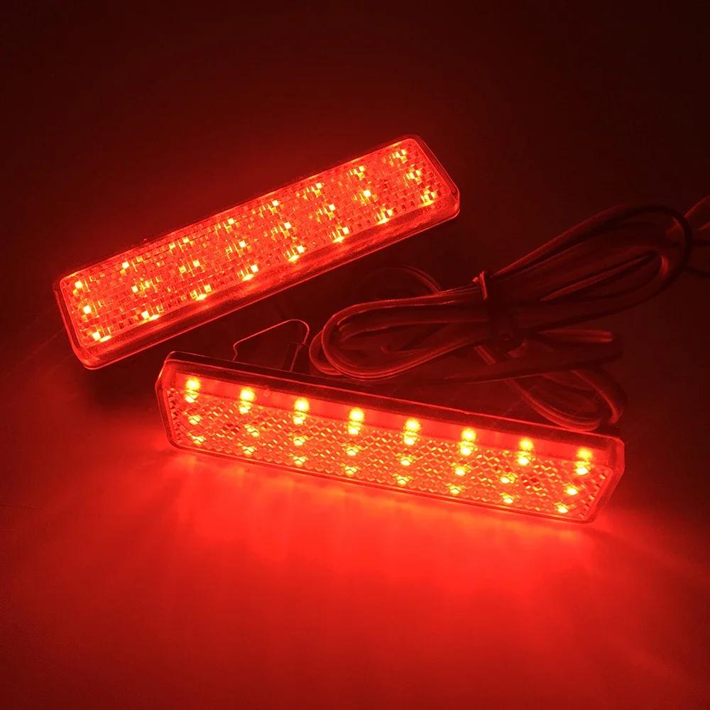 For Renault Trafic Master For Nissan Primastar For Opel Vauxhall Vivaro Movano A Car Red Lens Led Rear Bumper Reflector Light