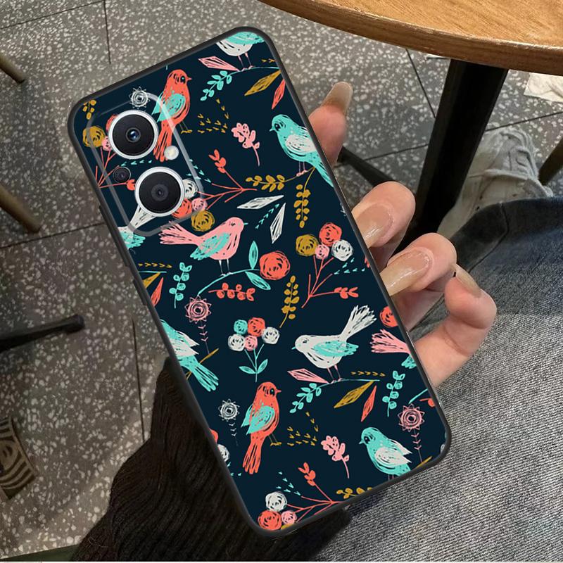 Birds Flock For OPPO Reno 14F 13F 12F 11F 10 11 12 13 14 Pro 7 8 Lite 8T OPPO Find X5 X6 X8 X9 Pro Case