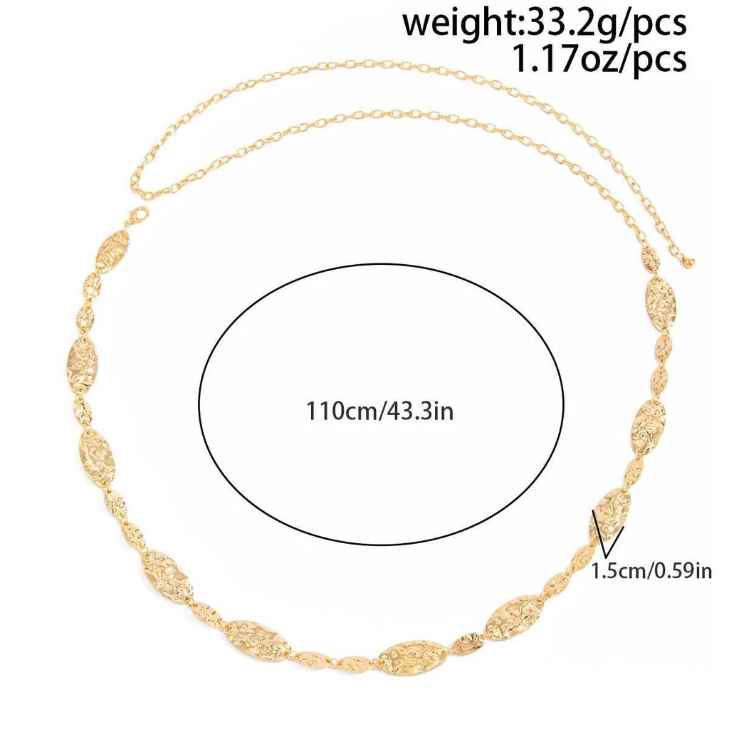 Ingemark Trend Summer Beach Bohemian Belly Waist Chain Women Vintage Gold Color Belt Chains Body Chain PartyJewelry Accessories