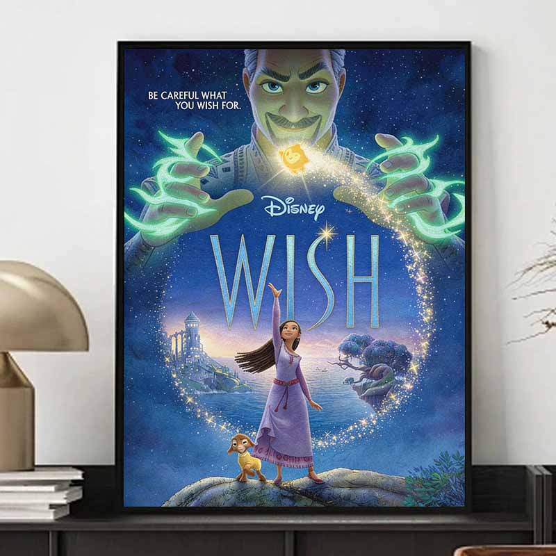 Disney Diamond Painting 5D Diy Wish Upon A Star Official Poster Illustration Art Mosaic Embroidery Decoration Cross Stitch Gift