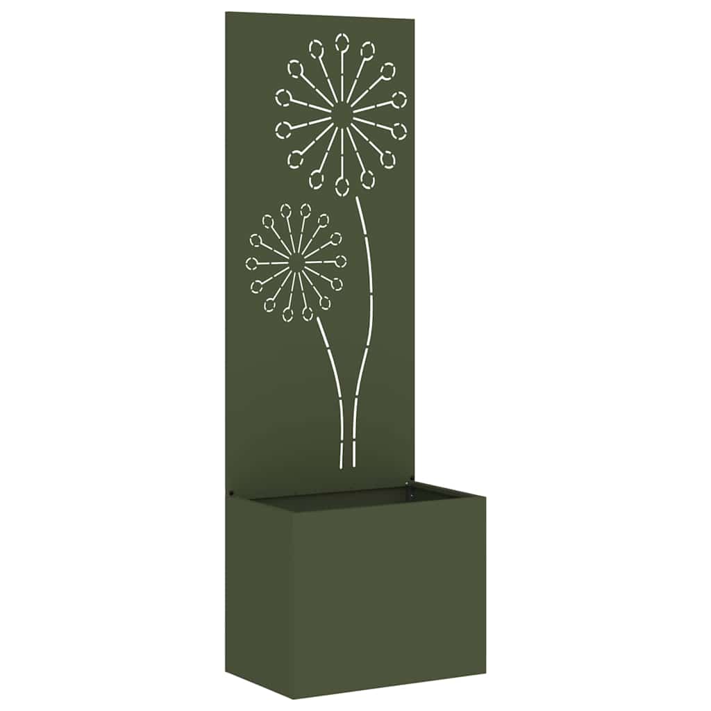 Garden Privacy Screen Canvas Olive Green 50 X 150 Cm