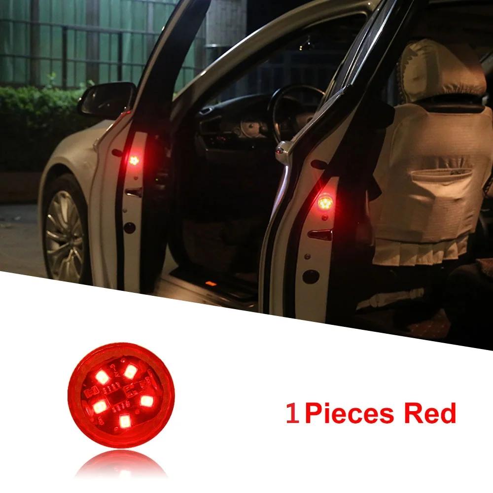 

1/2/4Pcs Car Opening Door Safety Warning Anti-collision Lights Magnetic Sensor Strobe Flashing Alarm Lights Parking Lamp Red x 1 piece