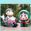 Adorable Pvc Shinnosuke Motorcycle Model Unique Fun Figurine For Room Decor