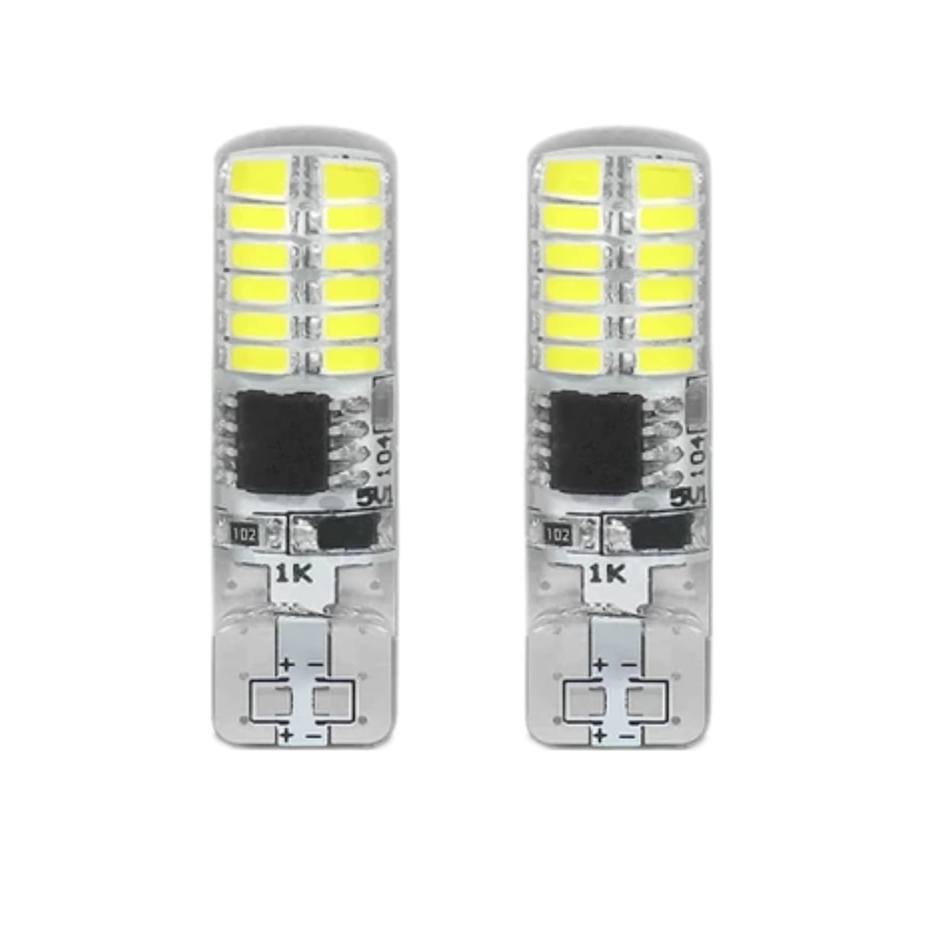 

Супер Яркий Светодиодный Габаритный Фонарь T10 с Функцией Стробоскопа Белый Взрывной Свет Width 1cm Height 3.2cm